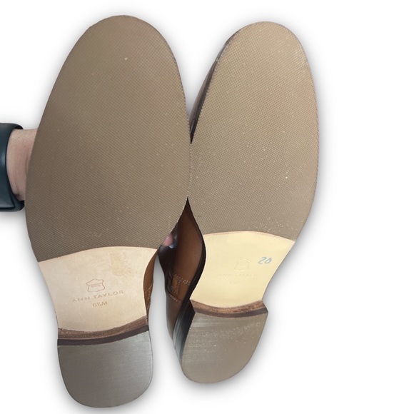 Ann Taylor Adalia Buckle Imported Leather Round Toe Boots - Picture 7 of 9